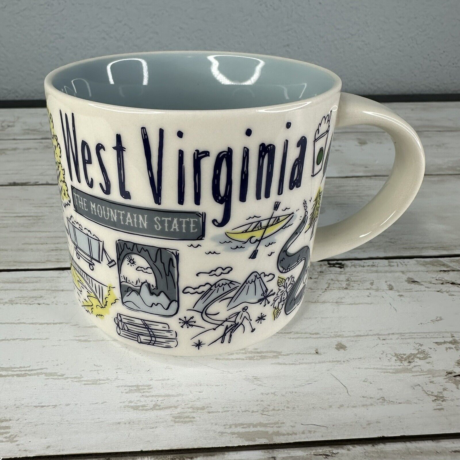 West Virginia Starbucks Coffee Tea Mug 2021 Been There 14oz