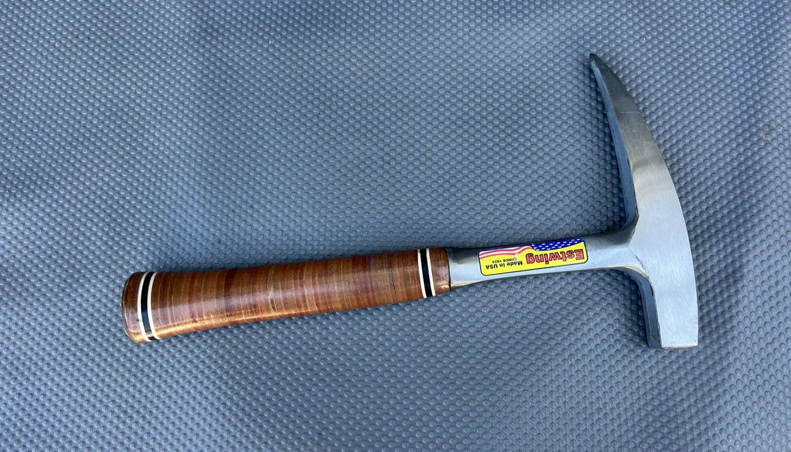 Estwing Geologist Rock Pick Hammer USA - Leather Wrap Handle