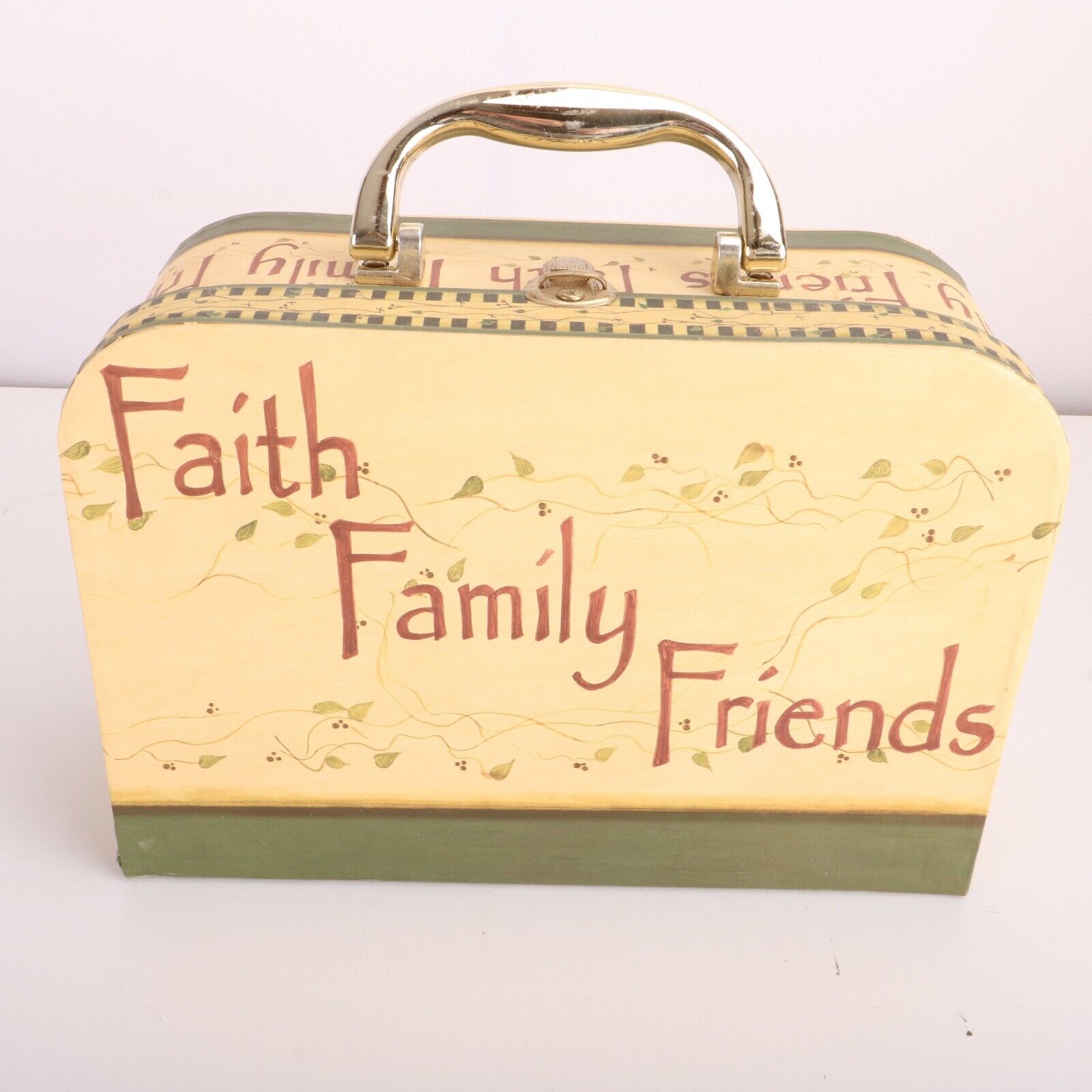 FAITH FAMILY FRIENDS Wooden Lunchbox Decor Decorative