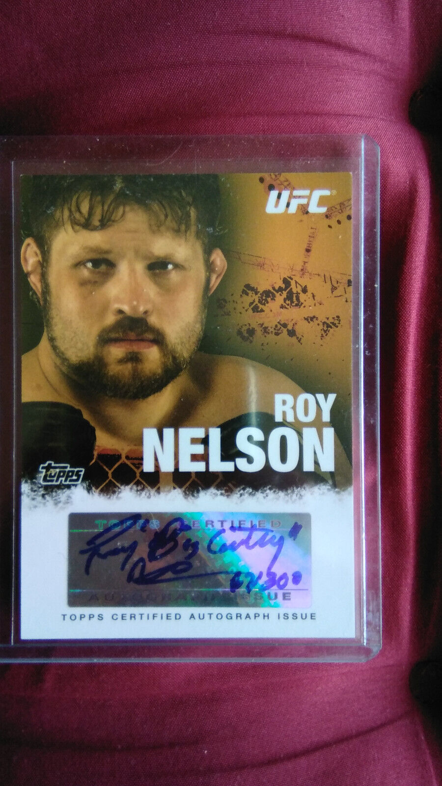 UFC CARD SIGNED ROY 