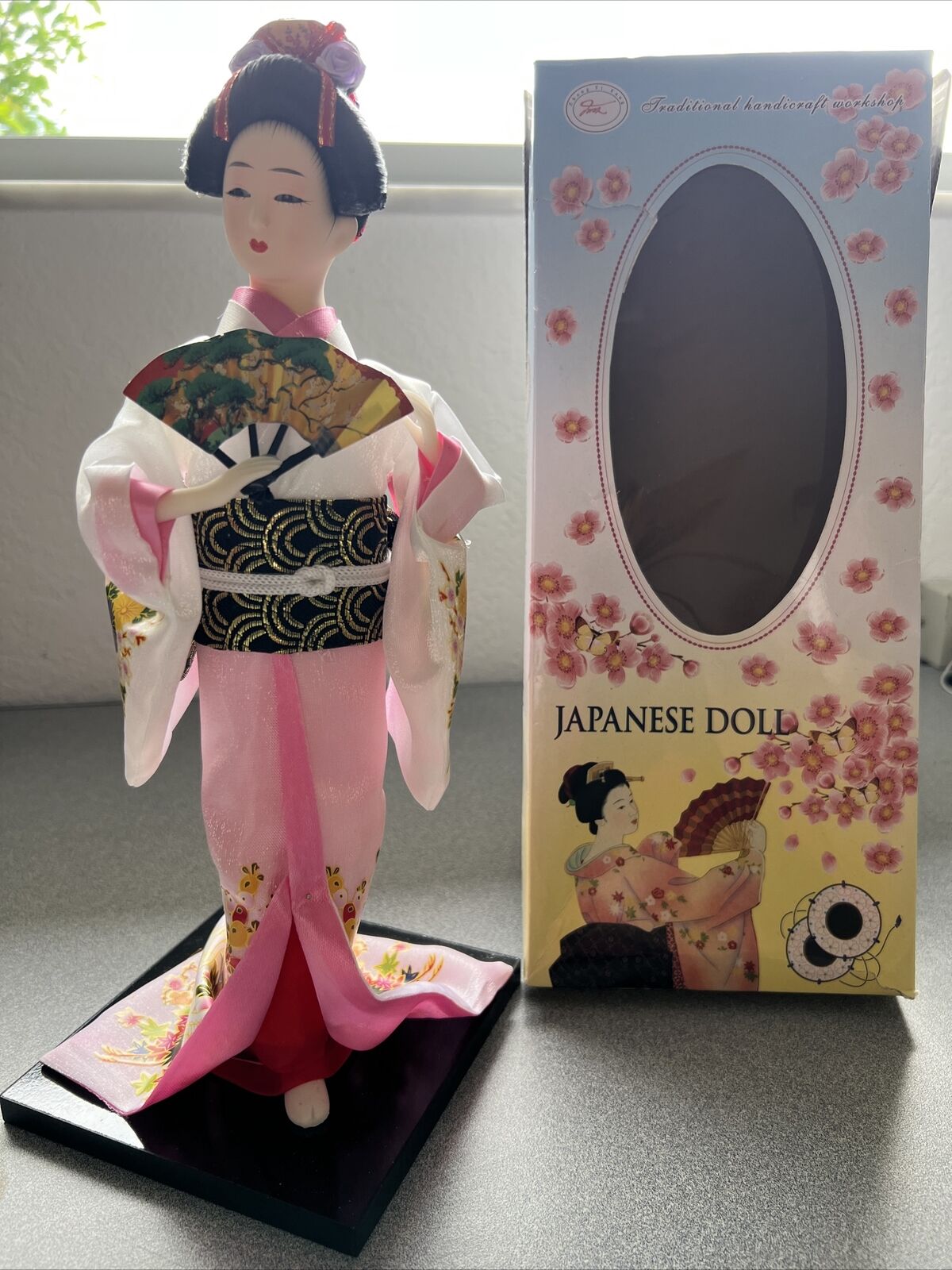 Japanese Kimono Doll Kabuki Geisha Figurine Home Decor In Box Zhong Yi Fang