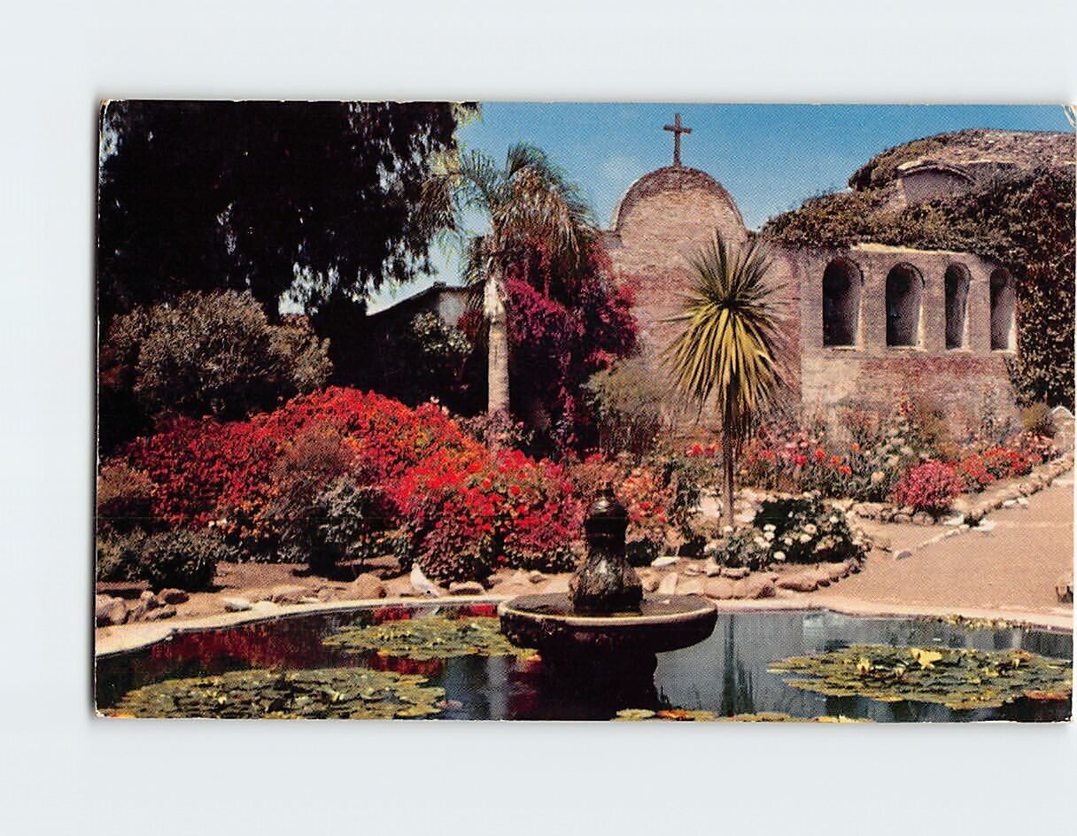 Postcard San Juan Capistrano Mission California USA