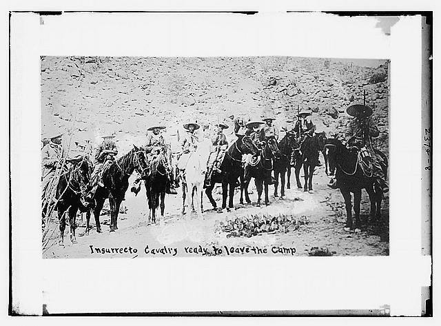 Photo:Insurrecto cavalry ready to leave the camp