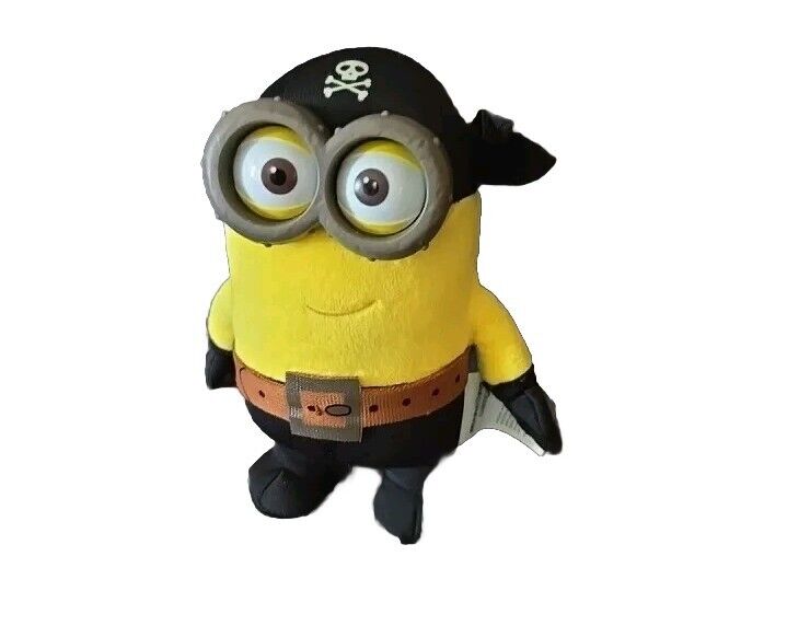 Despicable Me MINIONS Movie PIRATE Two Eyes DAVE Plush Stuffed Doll 3D Goggle 5\