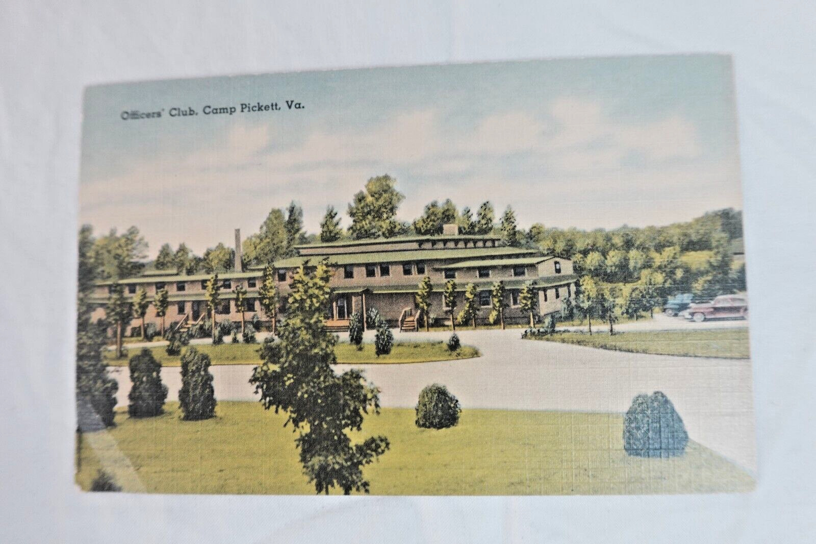 Officers Club Camp Pickett Virginia VA Postcard - Vintage Postcard