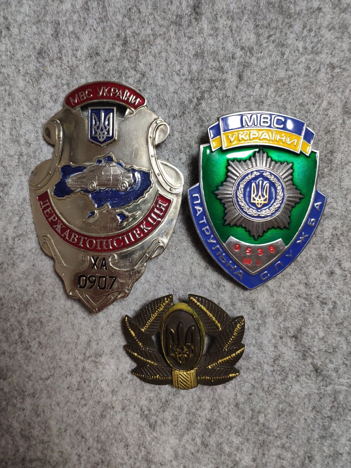 Lot Of 3 Vintage Ukrainian badges