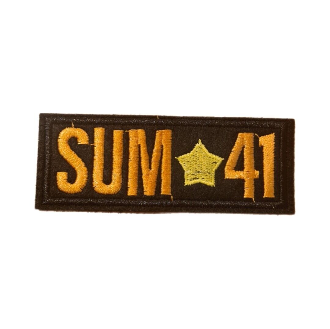 Sum 41 Rock Embroidered Patch Iron On Sew On TransferBand
