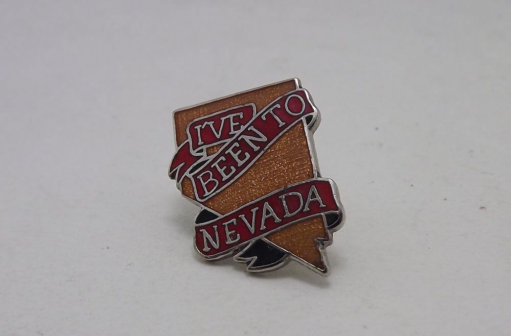 Vintage Ive Been To Nevada Enameled Lapel Pin Hat Pin NV