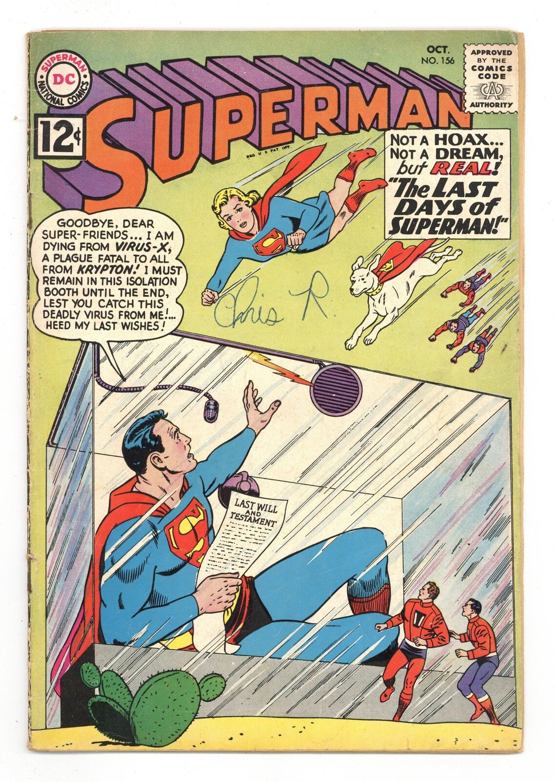 Superman #156 GD+ 2.5 1962