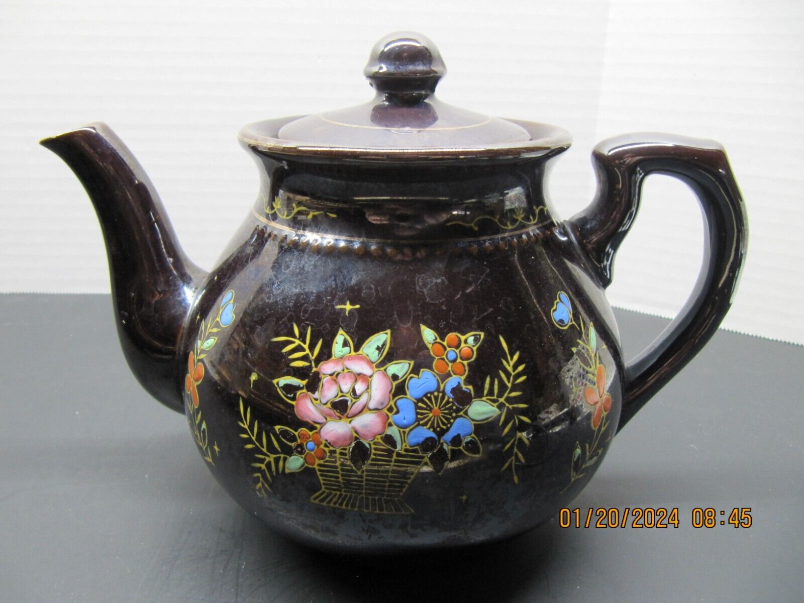 Vintage Moriage Teapot from Japan