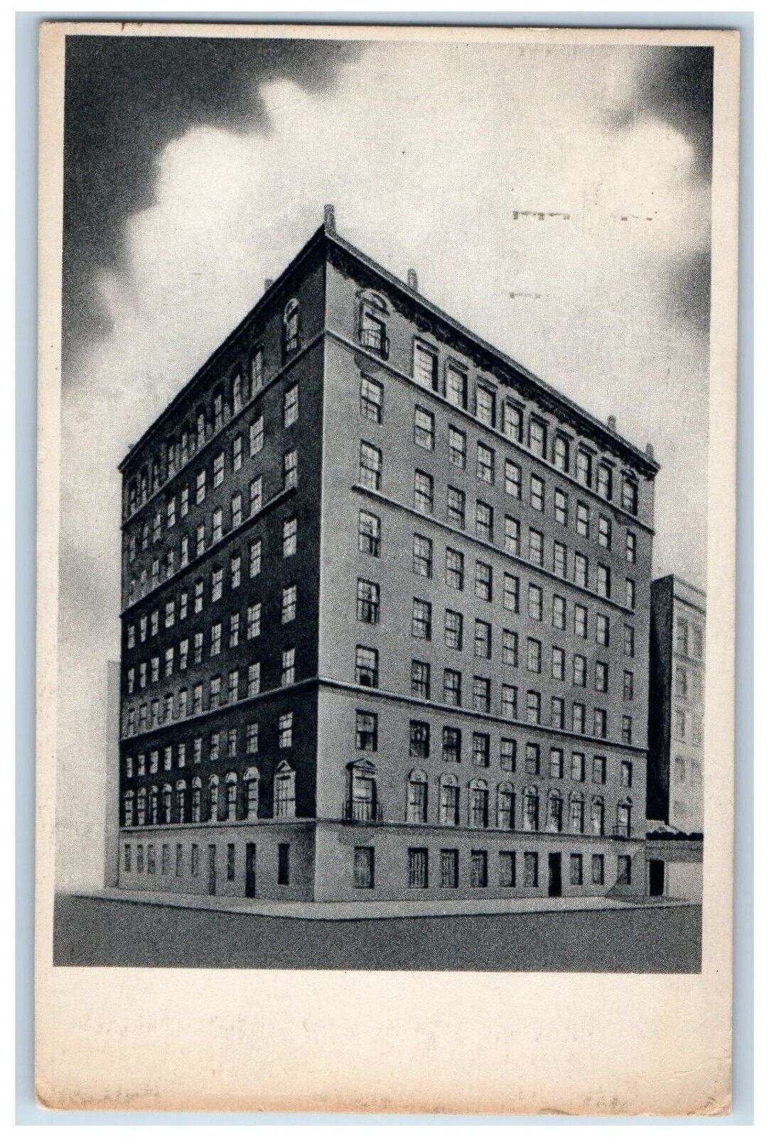 New York New York NY Postcard Hotel Russell Exterior View Building 1945 Antique