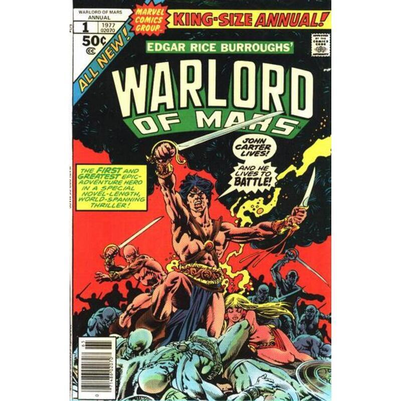 John Carter: Warlord of Mars (1977 series) Annual #1 in VF minus. [g\