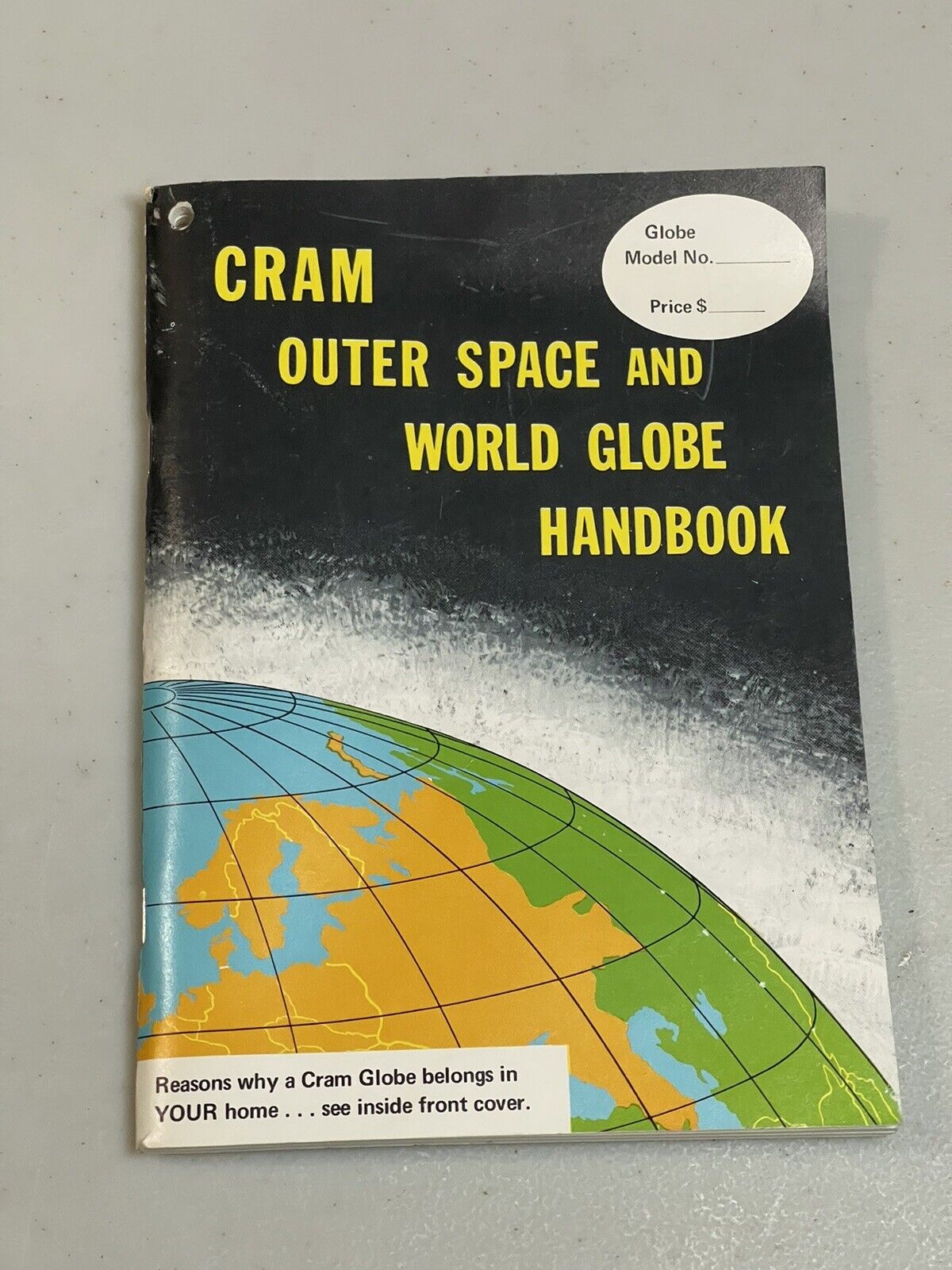 CRAM\'S Outer Space And World Globe Handbook Softcover Vintage 1975 