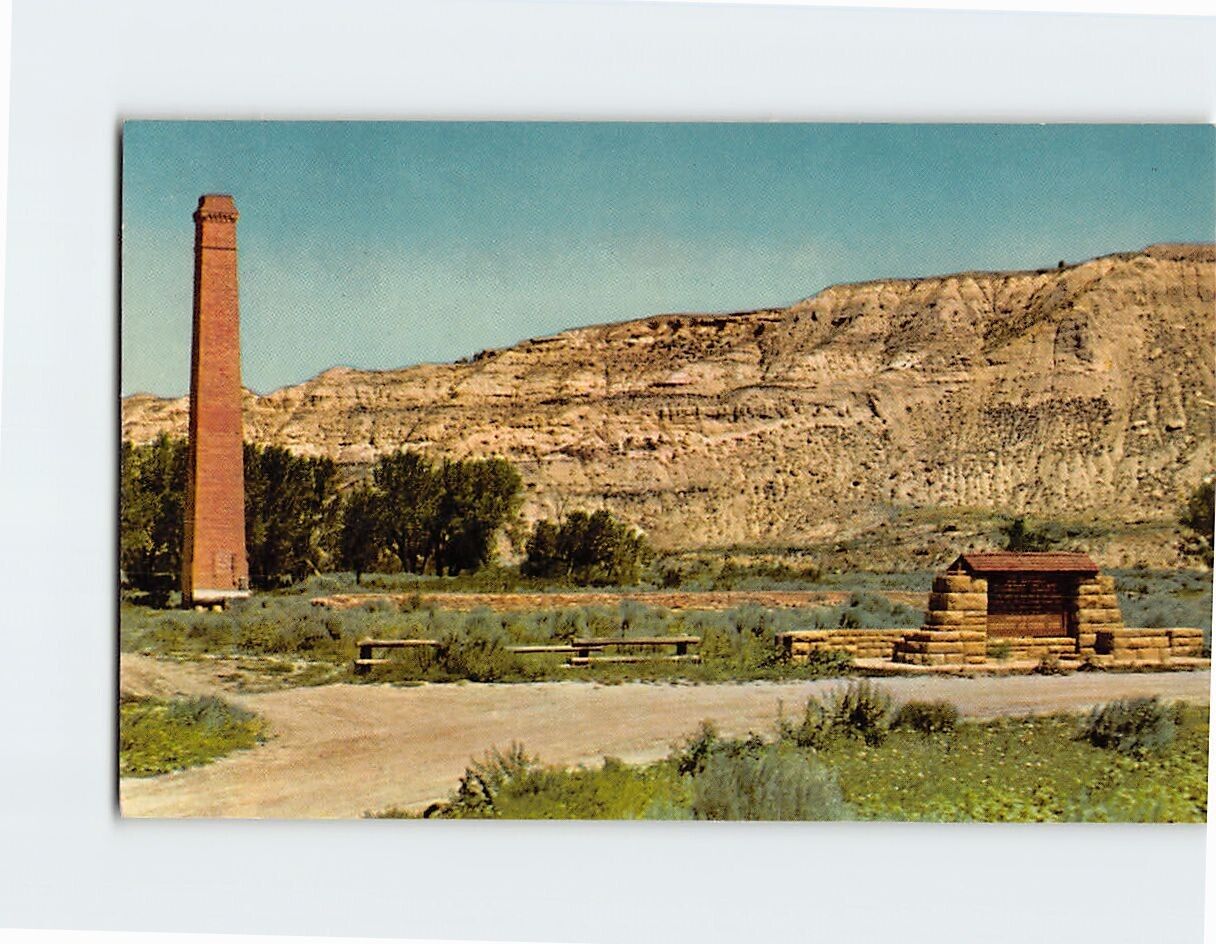 Postcard Site of De Mores Packing Plant North Dakota USA