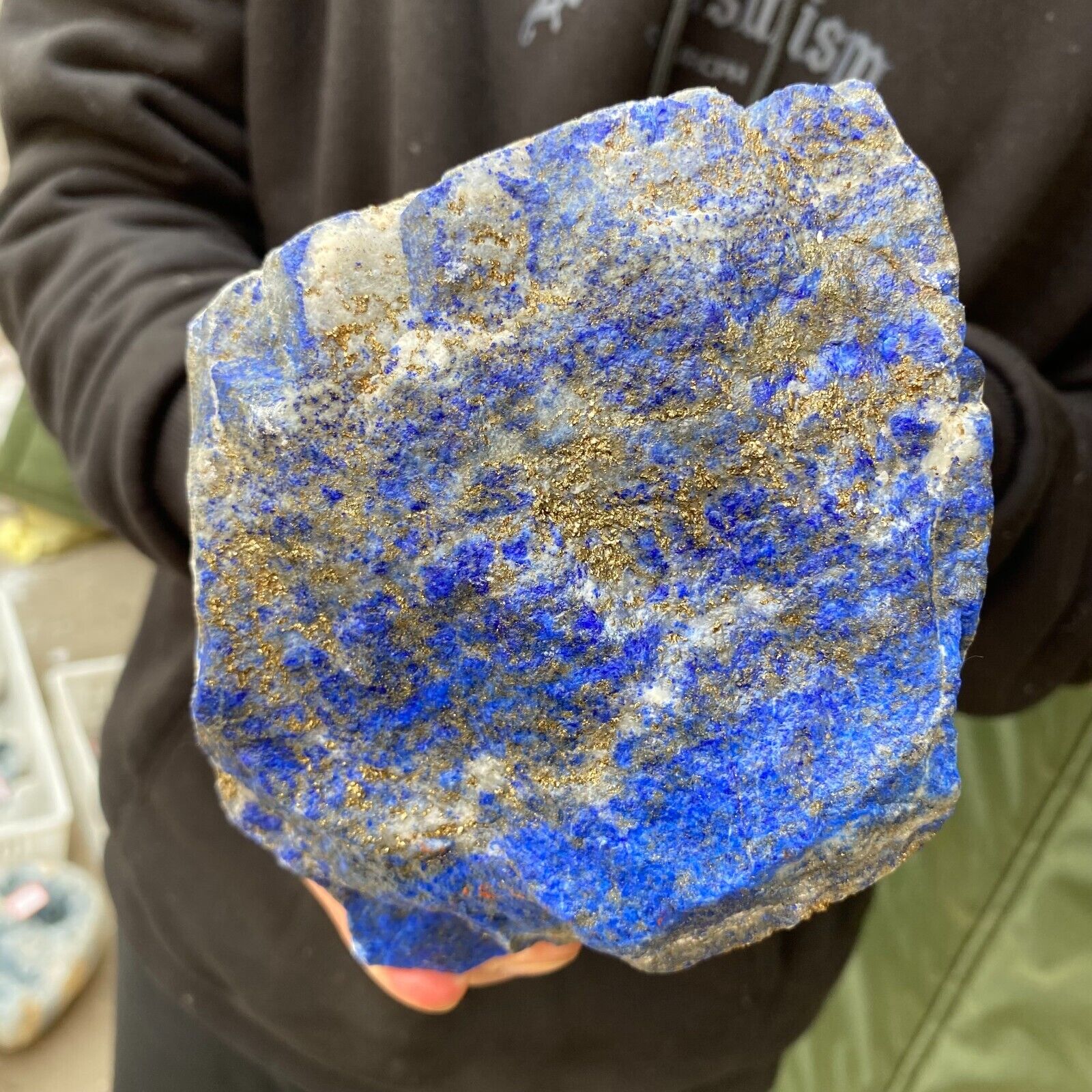 5.4lb Natural Afghanistan Lapis lazuli Crystal Rough Gemstone Mineral Specimen
