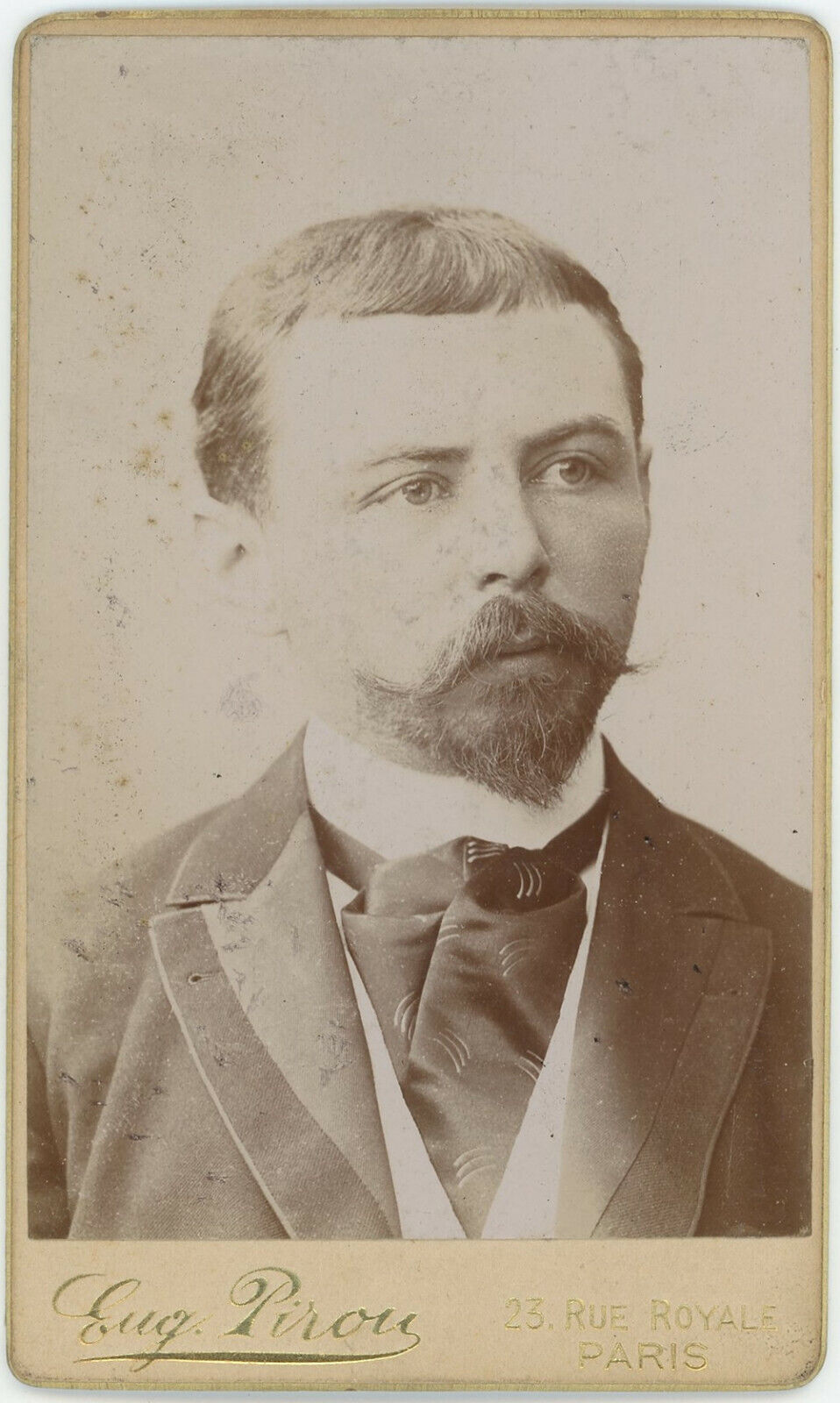 CDV circa 1895. Augustin Gilbert, French doctor by Eugène Pirou in Paris.