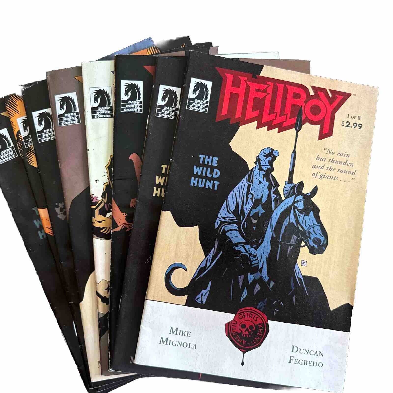 HELLBOY The Wild Hunt  no. 1-8  Full Set Dark Horse Comics 2008 Mignola Fegredo