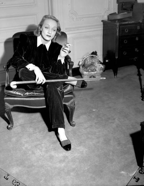 Marlene Dietrich in her room at the St Regis Hotel New York Old Photo