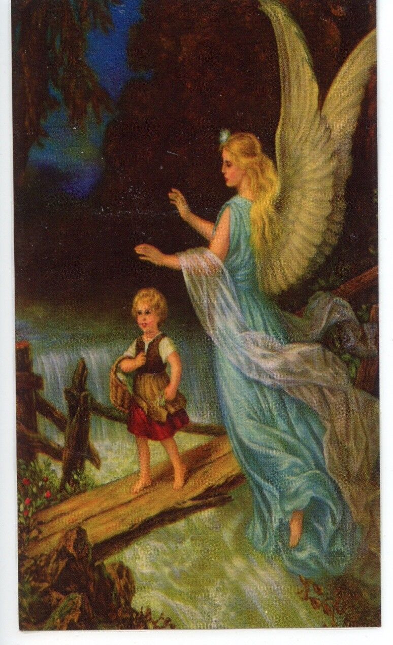 PRAYER TO YOUR GUARDIAN ANGEL - Laminated  Holy Cards.  QUANTITY 25 CARDS