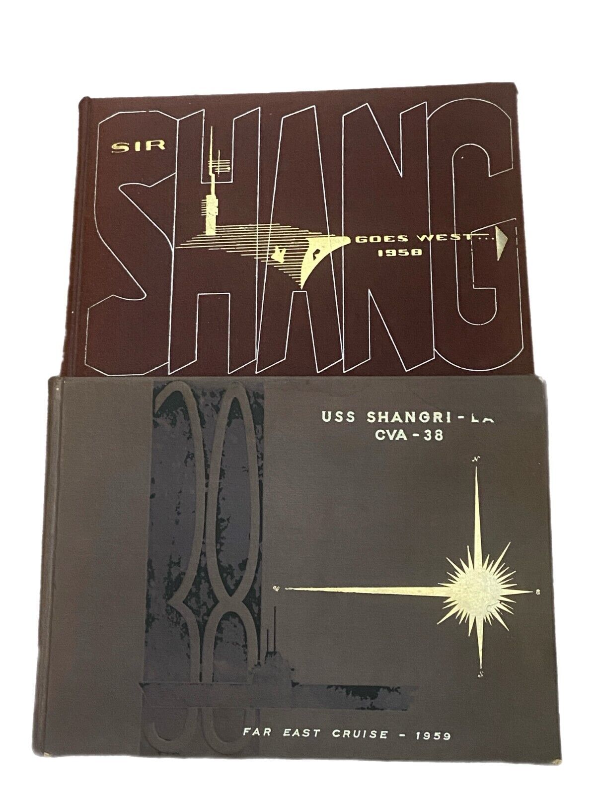 USS Shangri-La CVA-38 US Navy Career 1958-59 Far East Tour Cruise Books