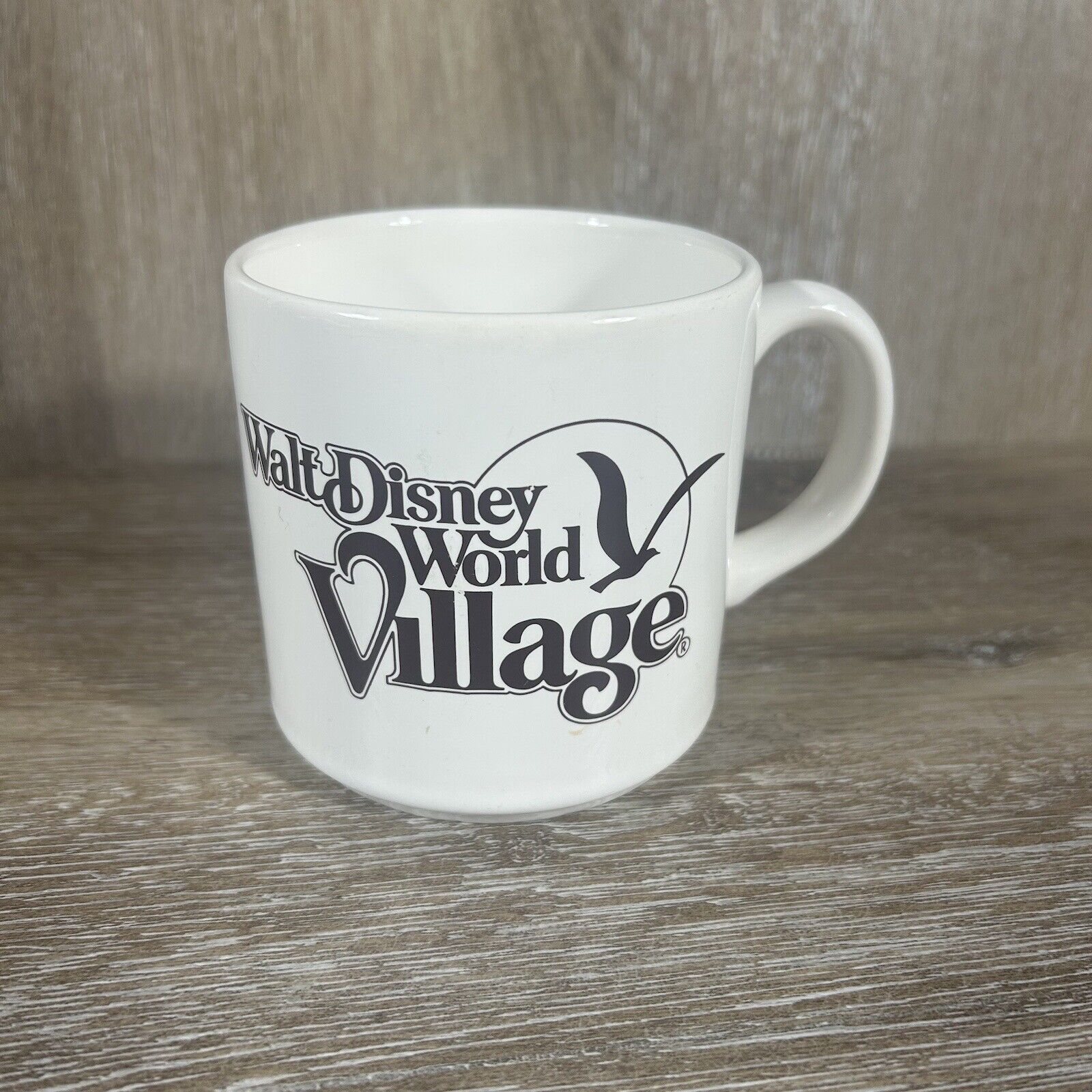 Vintage Walt Disney World Village Retro Coffee Mug Cup Diner Classic Nostalgic
