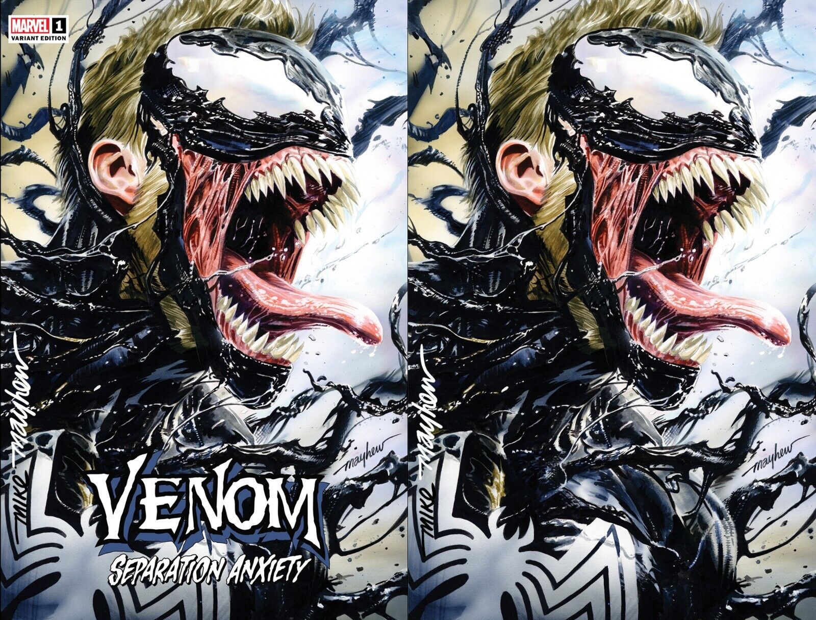 VENOM: SEPARATION ANXIETY #1 Mike Mayhew Studio Variant Cover A & B Full Duo