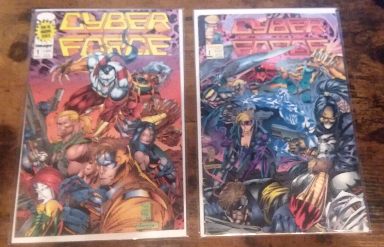 Cyberforce #1 (NM) and #2 (Image Comics Malibu Comics November 1993)