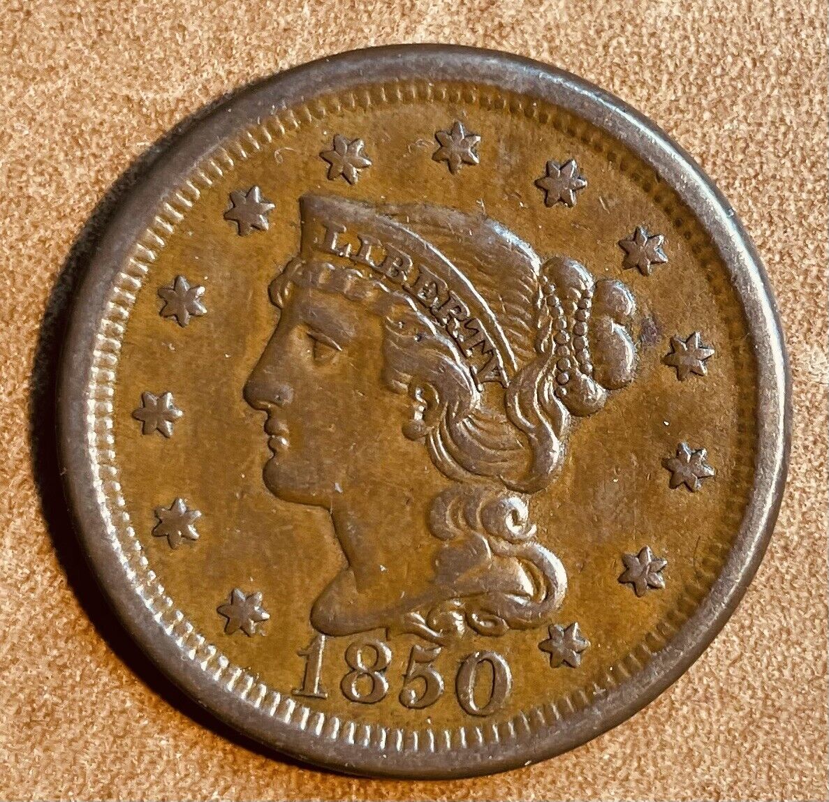 1850 Large Cent ~XF~