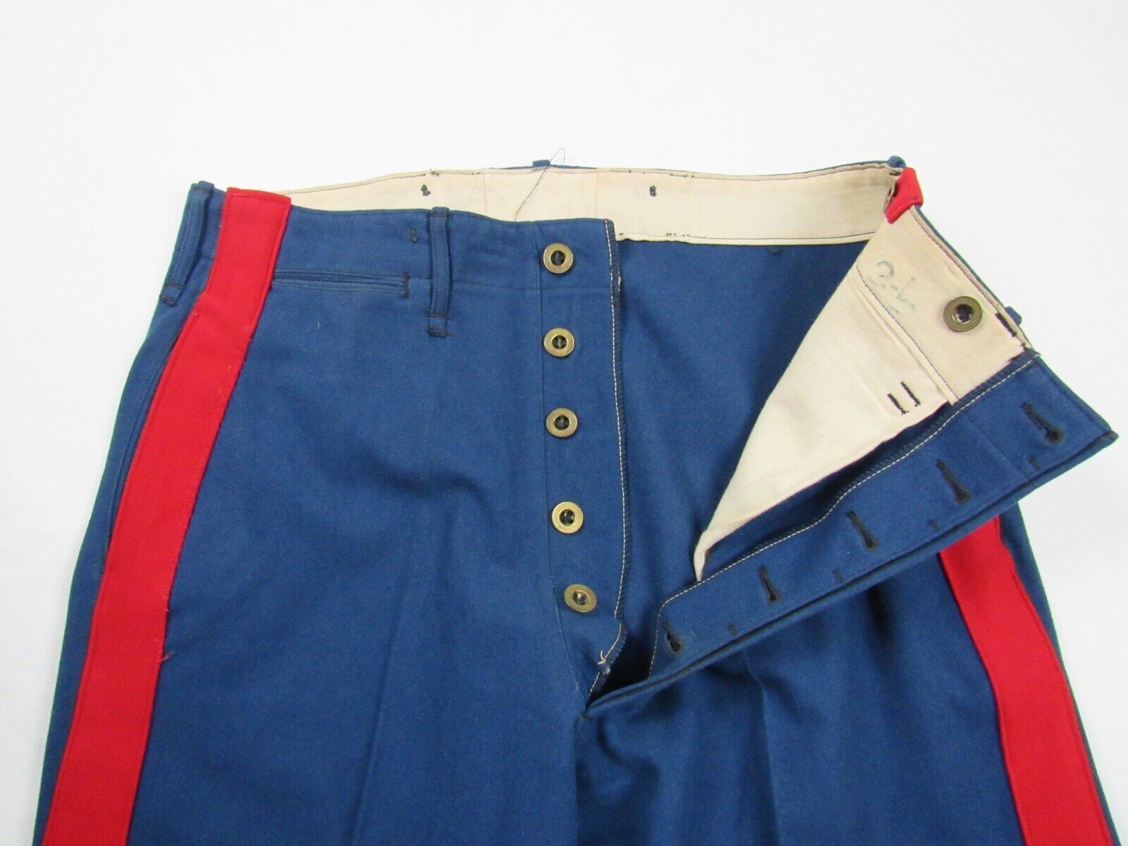 Vtg 1936-1937 Pre WWII USMC Dress Blue Trouser Named Marine Corps Uniform Pant