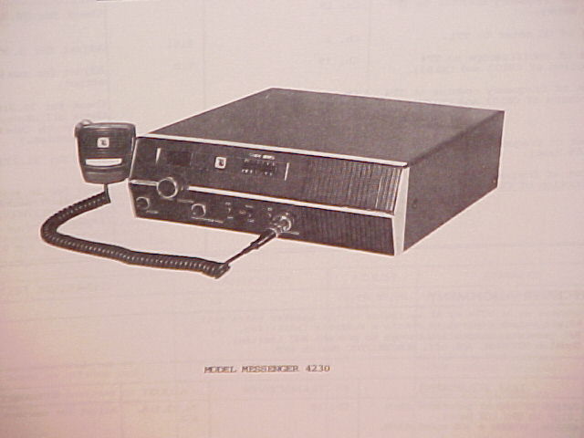 1978 JOHNSON CB RADIO SERVICE SHOP MANUAL MODEL MESSENGER 4230