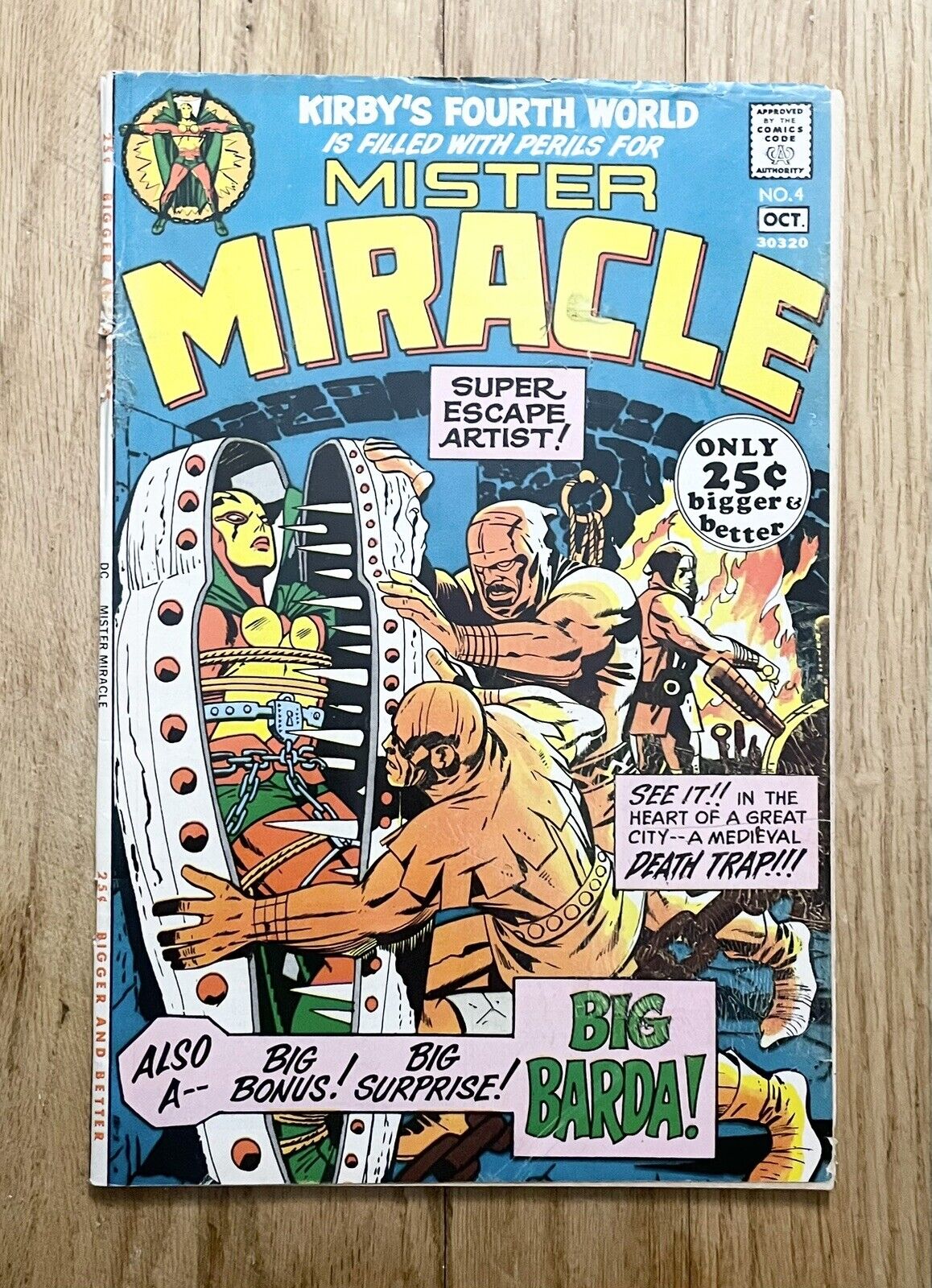 Mister Miracle 4 1971 1st Big Barda Jack Kirby 4th World Goodness Bronze Age Key