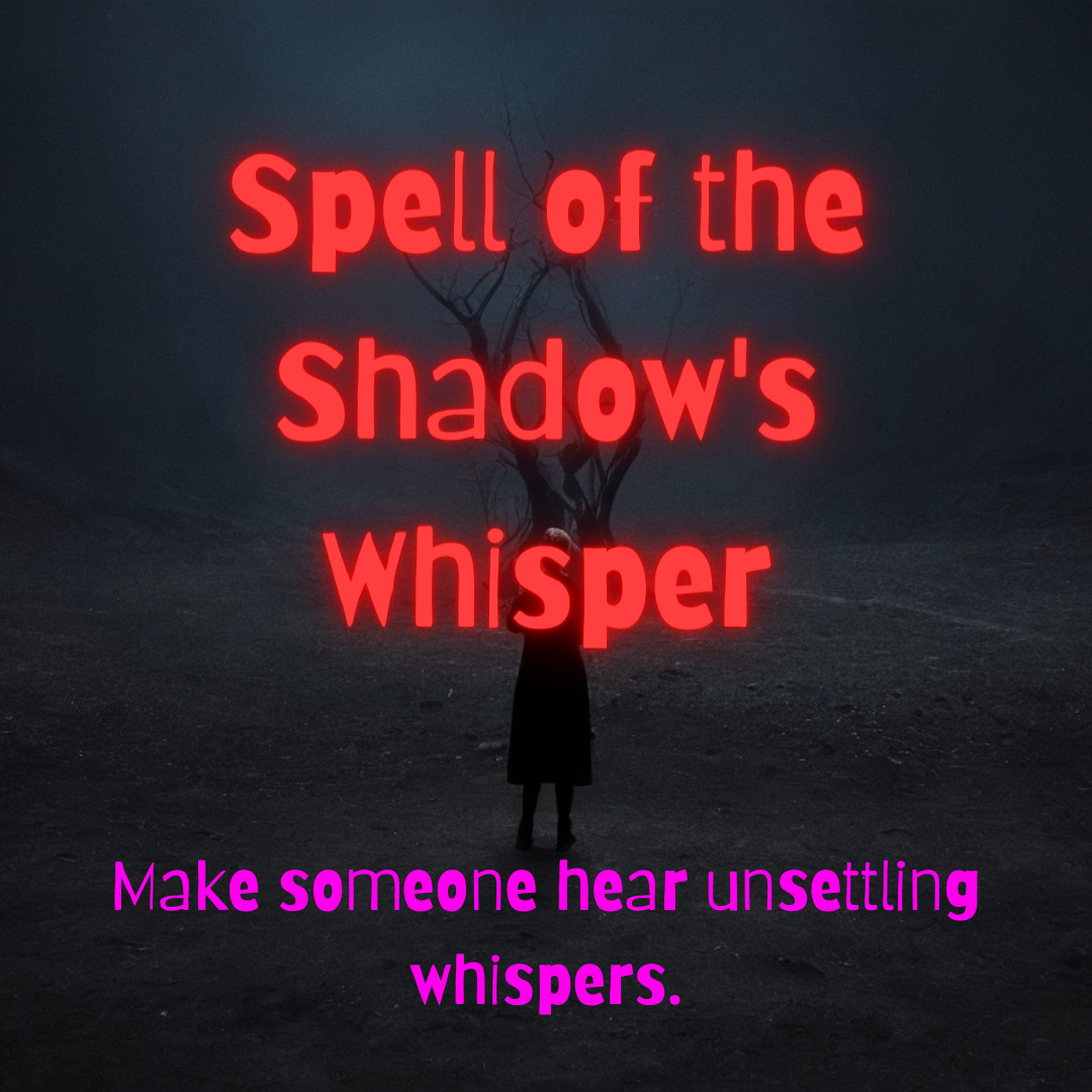Spell of the Shadow's Whisper - Powerful Black Magic Spell to Make Someone Hear