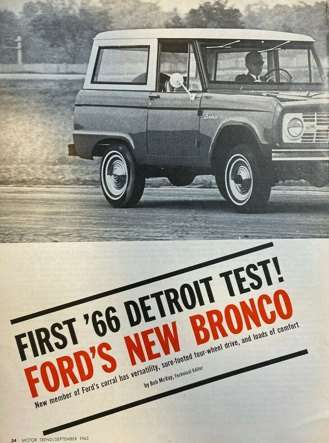 Road Test 1965 Ford Bronco illustrated