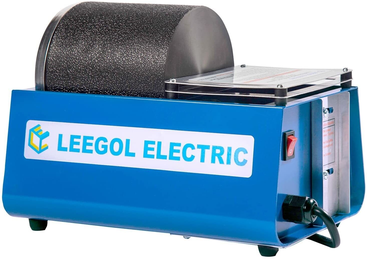 Leegol Electric Rock Tumbler Machine - Single Drum 3LB Rock Polisher (Single Bar