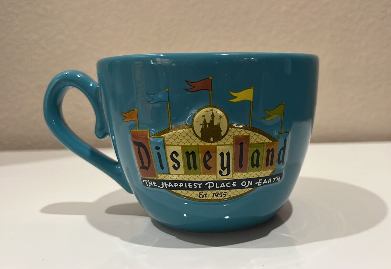 Disneyland “The Happiest Place on Earth” 50th Anniversary 3D Mug  Turquoise