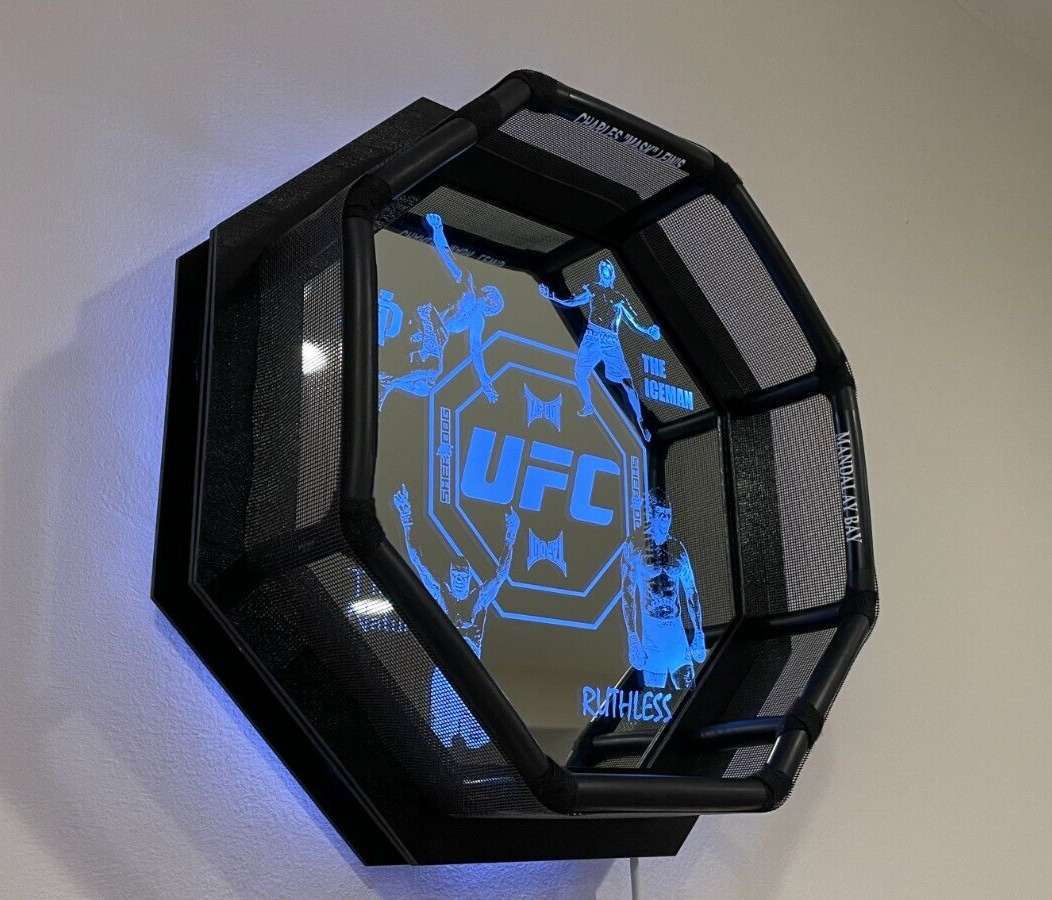 MMA Legends UFC Octagon - Backlit Mirror Wall Art