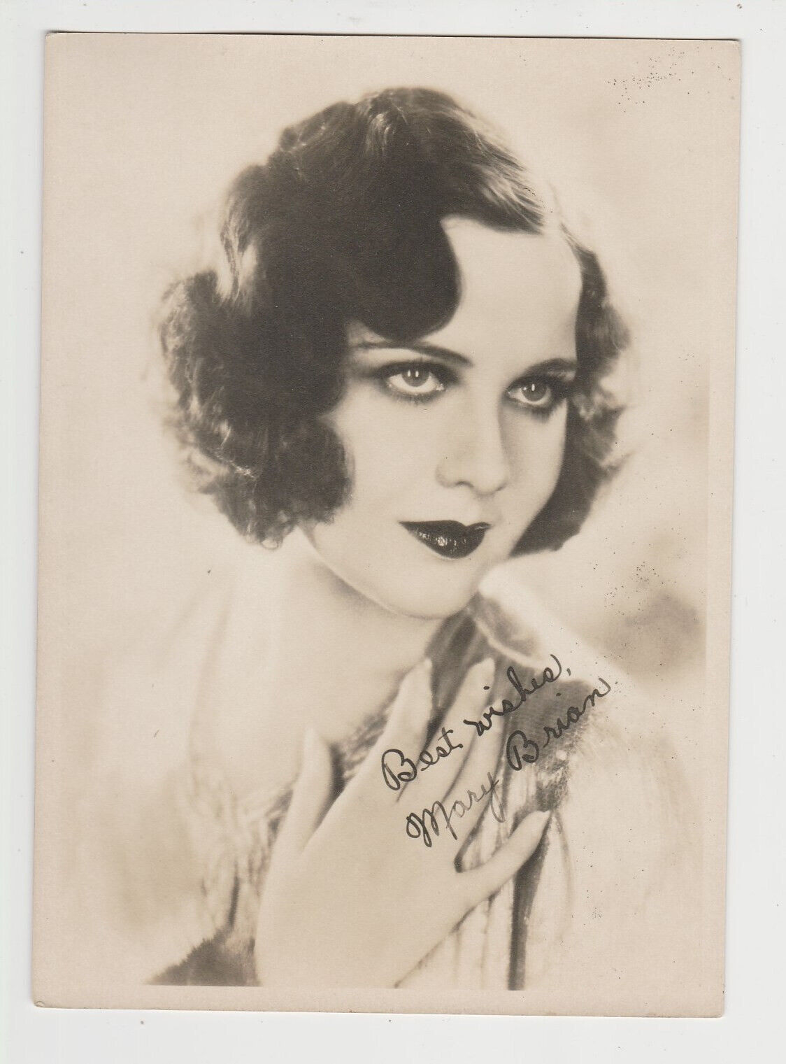 Mary Brian vintage 1920s era 5x7 Fan Photo - Film Star (Alt Pose)