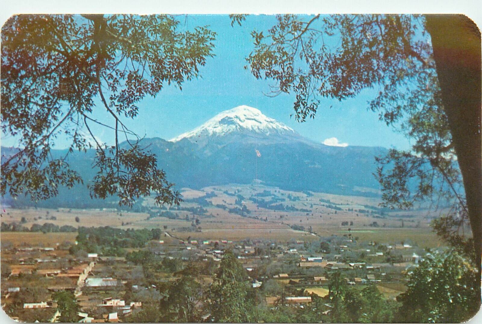 Popocatepetl Volcano Panorama Volcan Unused Mexico Chrome Postcard R516