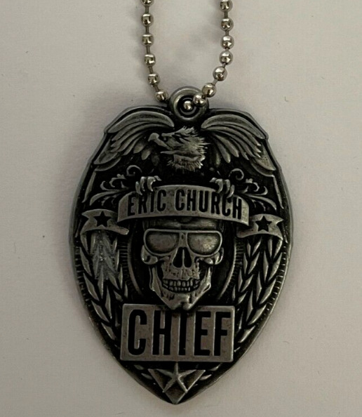 LIMITED EDITION Erich Church Jack Daniel\'s Medallion Silver Metal \
