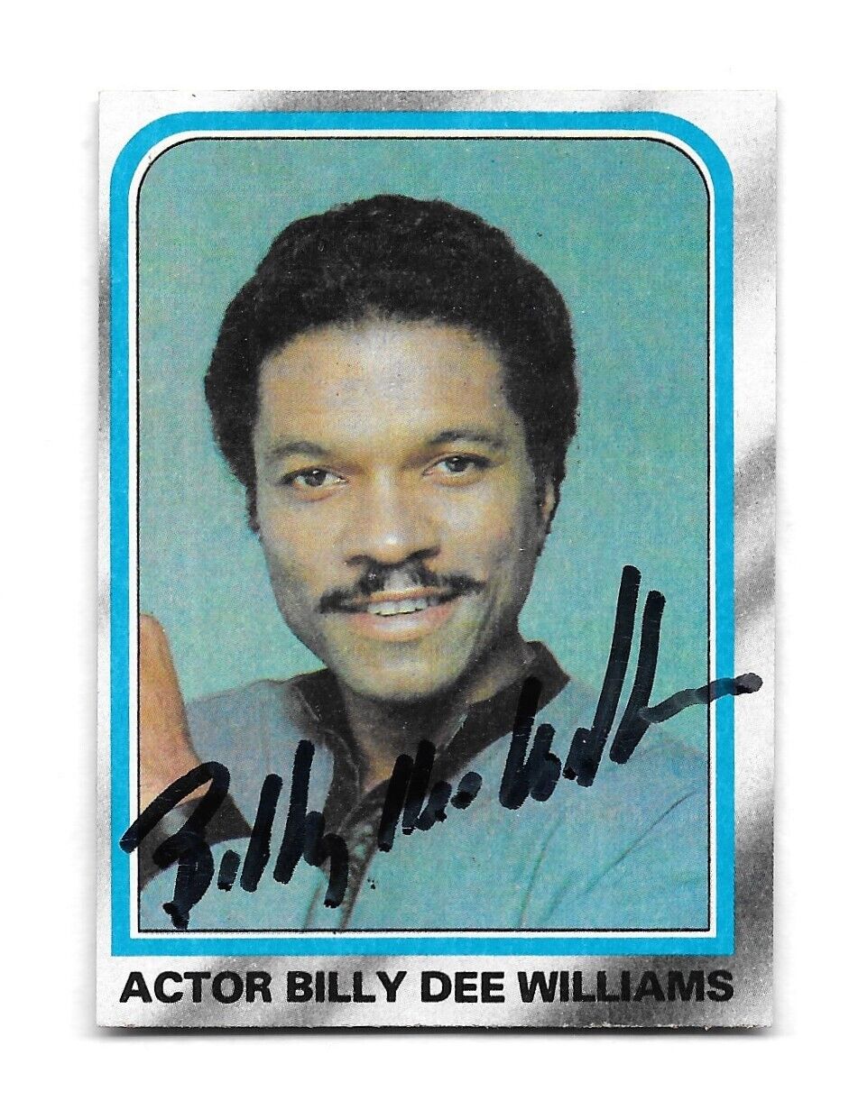 Signed 1980 Topps The Empire Strikes Back Star Wars Billy Dee Williams Card 231