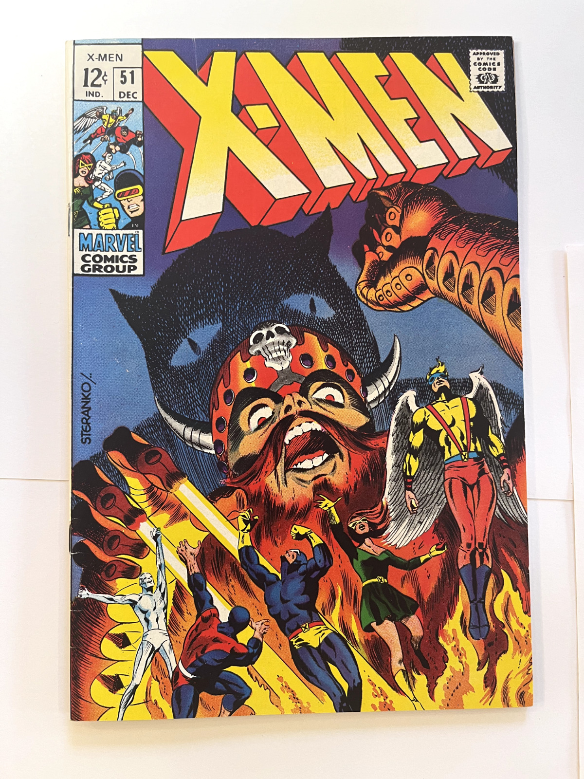 X-Men #51 Steranko Polaris Erik the Red Beast origin story 1968 Marvel