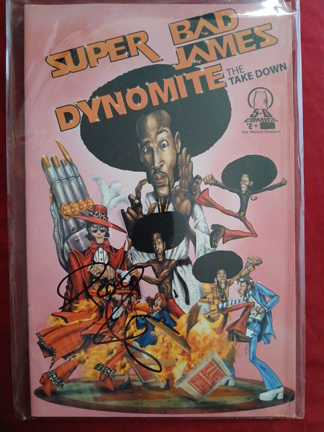 Super Bad James Dynomite #2 SIGNED BY MARLON WAYANS 2006 5-D Comics Autographed