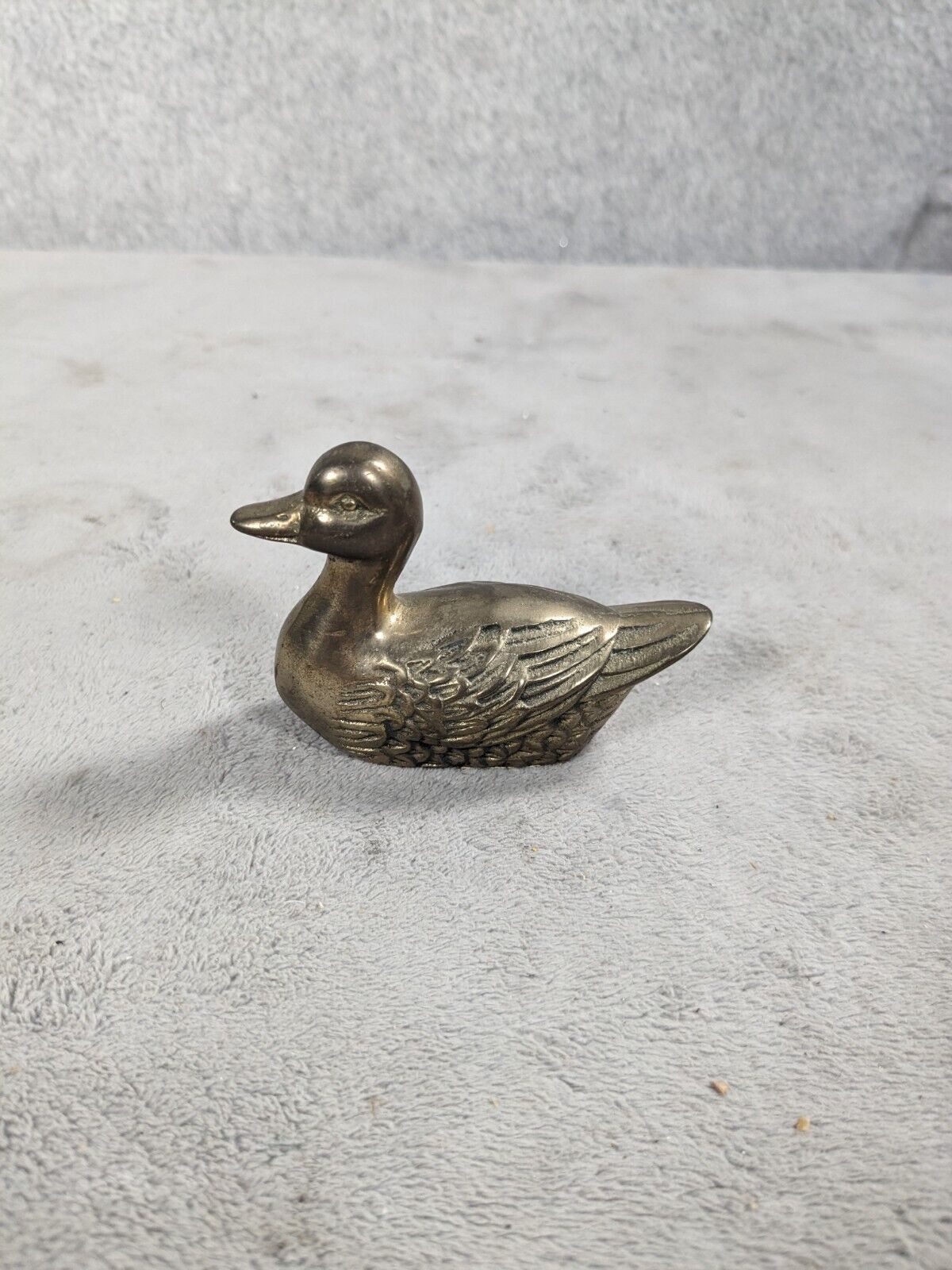 Vintage Miniature Brass Duck Home Décor
