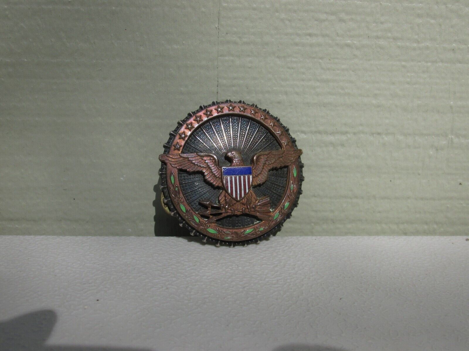 Rare 1st Pattern Department of defense badge  sterling clutchback  meyer