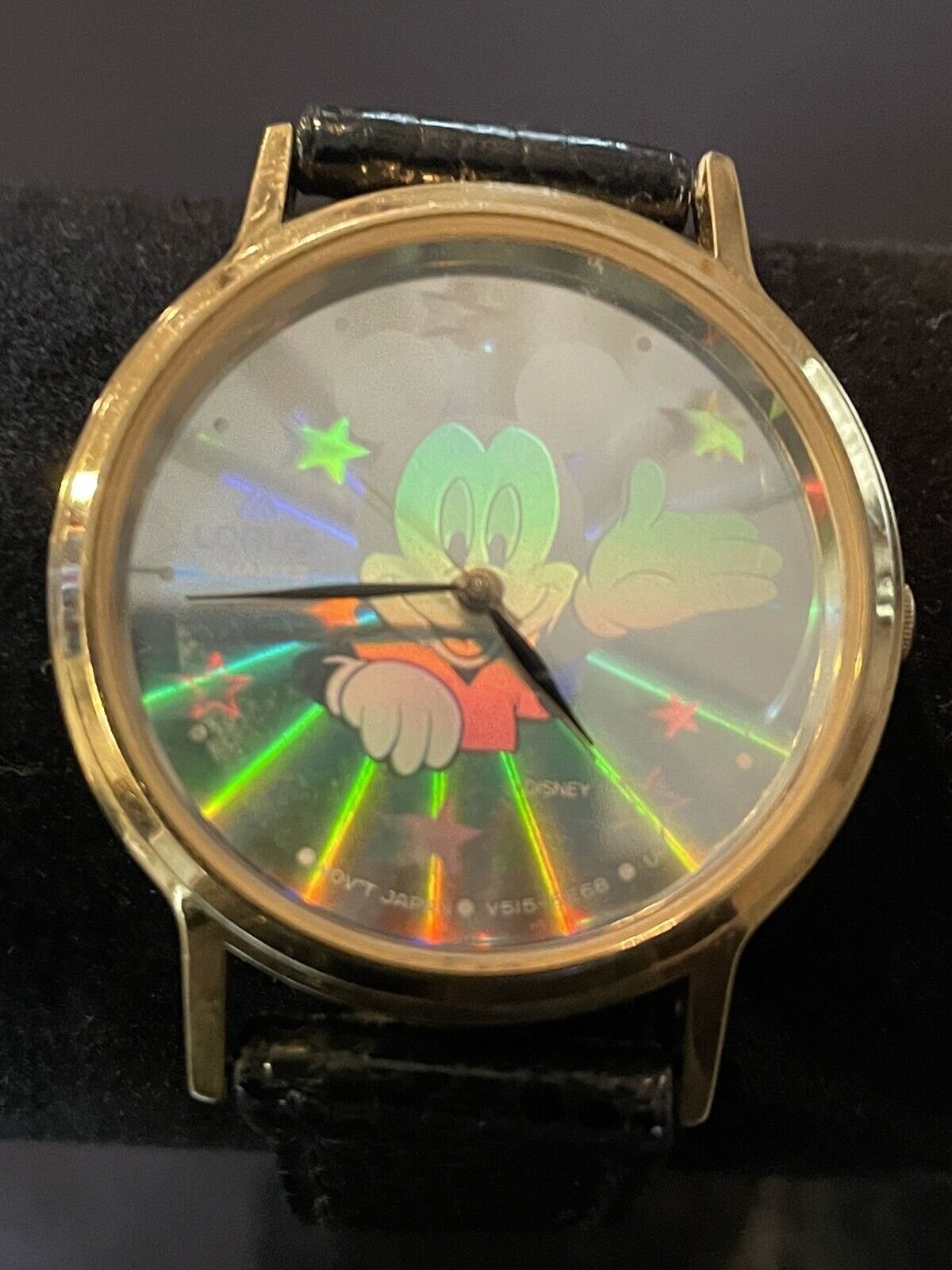 Mickey Mouse Vintage Prismatic Burst Lorus Watch, Great Condition Very Clean