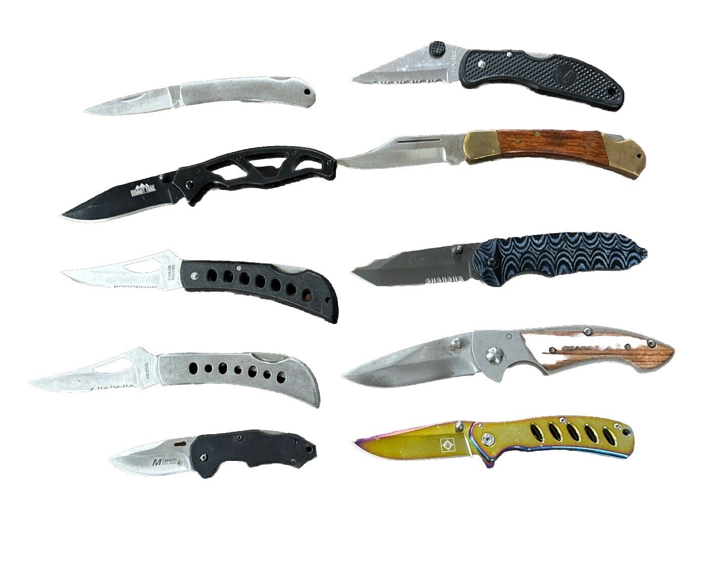 10 TSA Confiscated Single Blade Folding Knife Lot / Folder #5