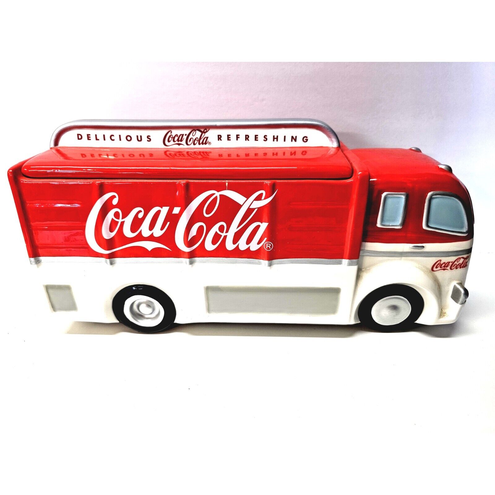 Coca Cola Vintage 1999 Enesco Coke Delivery Truck Cookie Jar