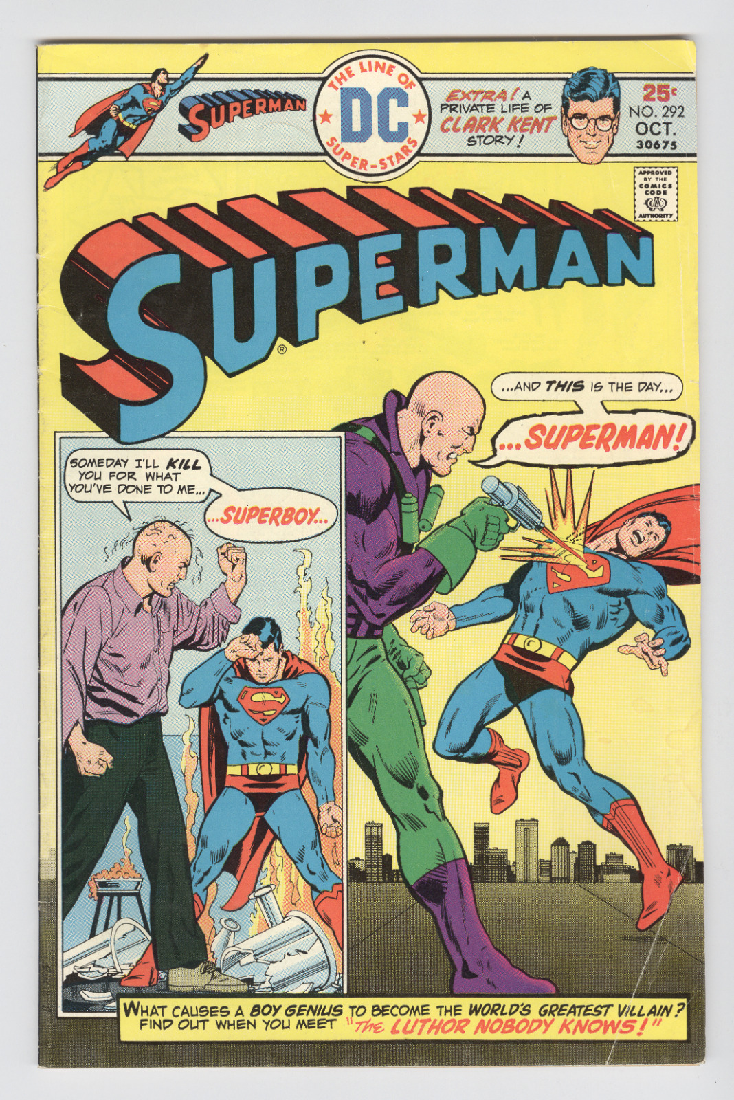 Superman #292 October 1975 VG Luthor