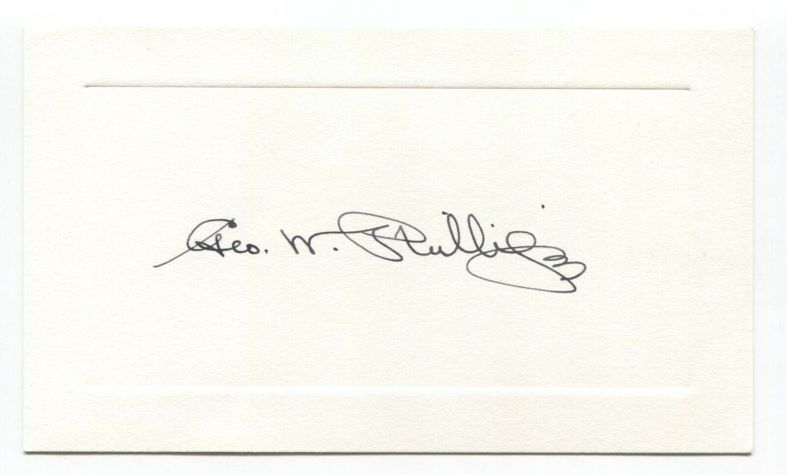 George Wallace Phillips Signed Card Autographed Vintage Signature Pastor Author