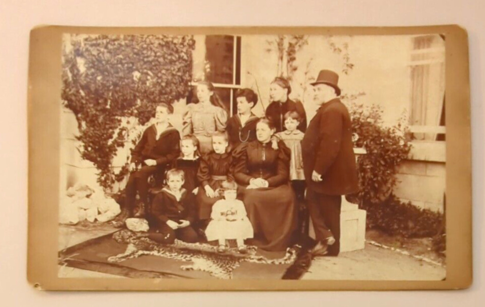 Robert Cooper 8+ Kids Cabinet Card Ancestry Genealogy  Mid 1800s Wexford Ireland
